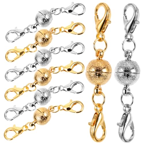 BELLIFFY 8st Magnetischer Karabinerverschluss Schmuck Magnetverschlüsse Für Armbänder Magnetverschluss Magnetverschlüsse Selber Machen Armband Mit Magnetverbindern Kettenverlängerung Kupfer von BELLIFFY