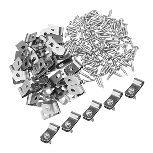 BELLIFFY Aluminiumzaunclips Für Viehzäune Robuste Drahtzaun Clips Mit Schrauben Ideales Zubehör Für Tiergehege Und Ställe Langlebig Und Einfach Zu Installieren von BELLIFFY