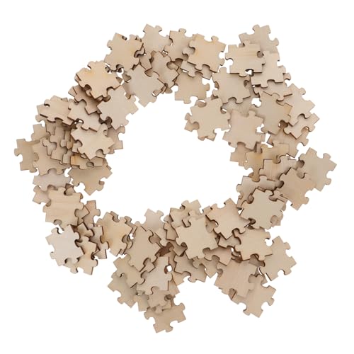 BELLIFFY DIY Holzpuzzle Bausteine Kreatives Für Vorbereitungs Und Lernmaterialien Holzpuzzlestücke Für Bastelprojekte Und Kreative Aktivitäten von BELLIFFY