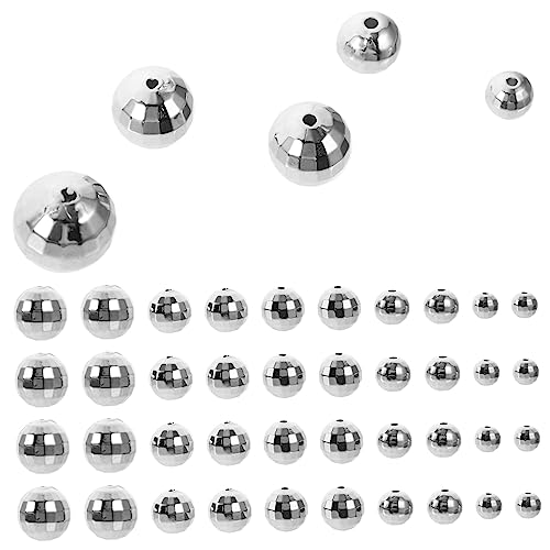 BELLIFFY Disco Ball Perlen Set Bunte Schmuckperlen Für DIY Armbänder Halsketten Und Ohrringe Runde Dekorative Perlen Verschiedenen Größen 12mm 10mm 8mm 6mm Für von BELLIFFY