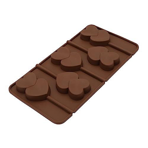 BELLIFFY Herzen Silikon Backform Für Schokolade Lutscherform Und Süßigkeiten DIY Eiswürfelform Antihaftbeschichtet Perfekt Für Kreative Backprojekte Und Desserts von BELLIFFY