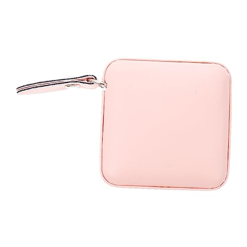 BELLIFFY Maßband doppelseitiges Klebeband Mini-Multitool einziehbar Doppelklebeband für Kleidung Messung Clip maßkrug messband Schneiderwerkzeug Messwerkzeug professionelle Tapeline Pu Rosa von BELLIFFY