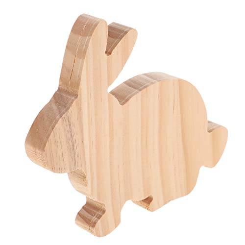 BELLIFFY Osterhase Dekoration Dekorative Holzkaninchen Zum Basteln Ostern Deko Niedliche Häschen Figuren Für Kreative Osterdekoration Rabbit Adornment von BELLIFFY