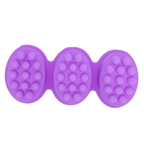 BELLIFFY Seifenform DIY handgemachte seife selber machen Silikonformen beemysafe Seifenetui Massage-Tools Form für Seifenmassagestangen Silikonform für Seifenmassage Kieselgel Violett von BELLIFFY