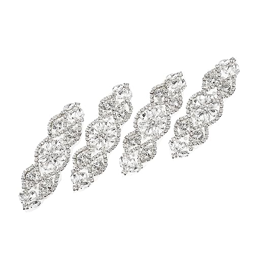 BELLIFFY Strass-Applikationen für Gürtel 4 Stück Strass-Applikationen für Brautkleid-Gürtel Aufnäher BELLIFFY Strass-Applikationen für Gürtel 4 Stück Strass-Applikationen für Brautkleid-Gürtel Aufnäher von BELLIFFY