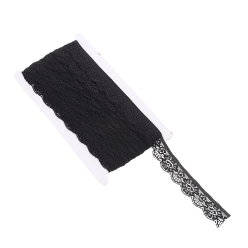 BELLIFFY Stretch-Spitze bestickter Spitzenbesatz Accessoires für Hochzeitskleider elastisches Spitzenband stoffschere trimmschere kleist Kleidung Spitze Kleidungsstück Spitze Nylon Black von BELLIFFY