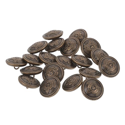 BELLIFFY Vintage Metallknöpfe Für Kleidung Dekorative Nähknöpfe Für äntel Und Jeans Runde Retro Kupferknöpfe Ø Ideal Für DIY Projekte Fashion Sewing Buttons von BELLIFFY