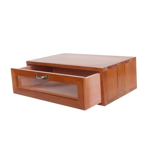 BELLIFFY Vintage Schublade Tisch Organizer Kommode Make Up Aufbewahrungsbehälter Holz Monitorständer Monitorerhöhung Schreibtisch Organizer Mit Schubladen Schreibtisch Organizer von BELLIFFY