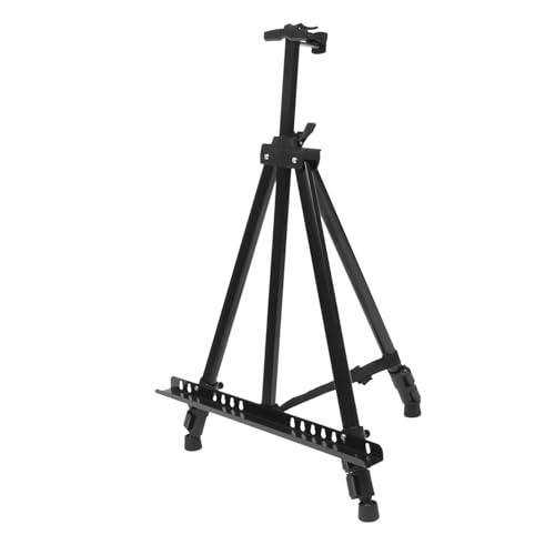 BELLIFFY Zusammenklappbare Staffelei tripod terassenliege schwenkgrill dreibein ibl box easel Professioneller Präsentationsständer Malerei Versorgung Schul Staffelei Ständer Eisen Black von BELLIFFY