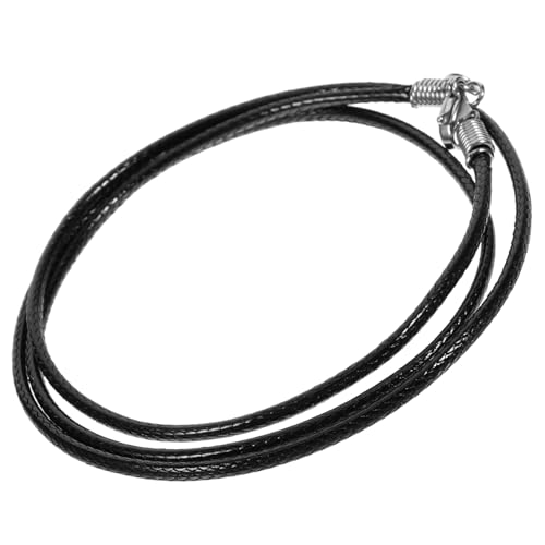 BELLIFFY schwarze Halskettenschnüre böhmisches Handgelenk Foto-Requisiten-Armband Schmuckschnur schmuck machen men's necklaces Materialien zur Halskettenherstellung Halskette Seil Wachsseil von BELLIFFY