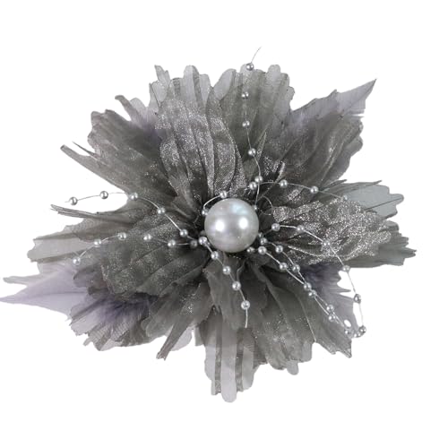 13 cm 3D-Organza-Blumen-Applikation für handgefertigte Abendkleider, zum Nähen von Blumen, Tänzerin, Kleid, Corsage, Aufnähen von BELOWSYALER