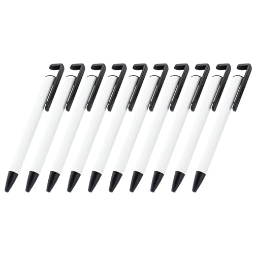 BELOWSYALER 10 x einziehbarer Kugelschreiber für Wärmeübertragung, einziehbarer Kugelschreiber für Schreibgeräte, Schreibgeräte von BELOWSYALER
