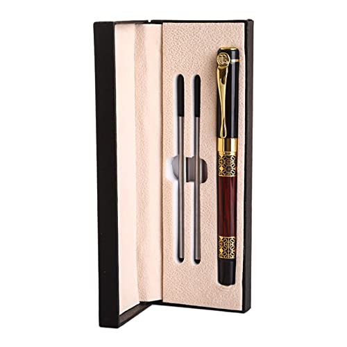 BELOWSYALER Luxus-Kugelschreiber-Set, schwarz, 0,5 mm Spitze, für Männer und Frauen, professionelles Büro, für kreative von BELOWSYALER