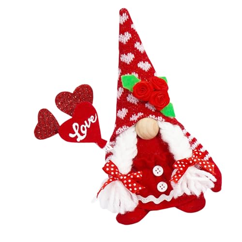 BELOWSYALER Valentinstag gesichtslose Puppen Ornament Elegante gesichtslose Puppen Plüsch Dekoration Liebhaber am Valentinstag von BELOWSYALER