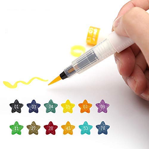 12 Farben Art Marker Wink of Stella Pinsel Glitzer Marker Pinsel Stift für Glitzer Glanz zu Schriftzeichen Stempel Projekt von BEMLP