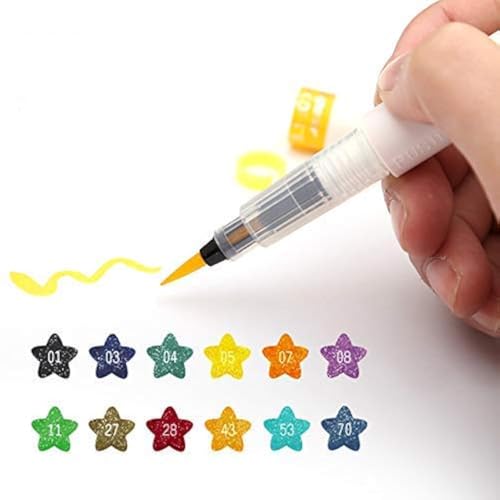 BEMLP 12 Farben Art Marker Wink of Stella Pinsel Glitzer Marker Pinsel Stift für Glitzer Glanz zu Schriftzeichen Stempel Projekt von BEMLP