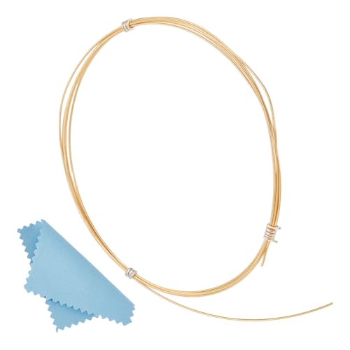 BENECREAT 0.5mm 925 Sterling Silber Echt Vergoldeter Draht 1 m Halbweicher Runder Schmuckdraht Mit Poliertuch Für Ringe Armreifen Schmuckherstellung BENECREAT 0.5mm 925 Sterling Silber Echt Vergoldeter Draht 1 m Halbweicher Runder Schmuckdraht Mit Poliertuch Für Ringe Armreifen Schmuckherstellung von BENECREAT