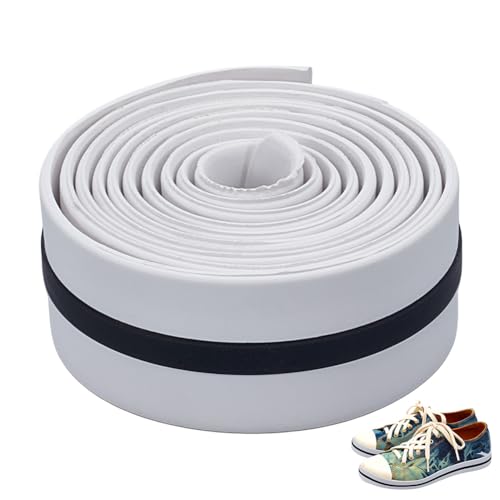 BENECREAT 1,09 Yards/1 m Sneaker-Gummisohle Rand, 22,5mm schwarzer Canvas-Schuhrand Gummiband Sneaker-Cup-Sohlengummibandstreifen für die Reparatur von Sneaker-Sportschuhen DIY-Herstellung, 2 mm dick von BENECREAT