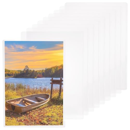 BENECREAT 10 Packung PVC-Kunststoffplattenschutz, 310x220mm Harte Transparente Posterschutzhüllen, A4-DokumentenschutzZum Schutz Der Aufbewahrung von Fotozeitschriften Und Zeitungen von BENECREAT