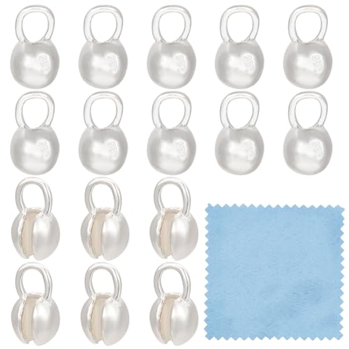 BENECREAT 10 Stück 925 Quetschperlen Aus Sterlingsilber, 5.5x3mm Runde Perlenspitzen Kalottenenden Muschelknotenhülle Für Die Schmuckherstellung, Bastelarbeiten, Bohrung: 1.6 mm von BENECREAT