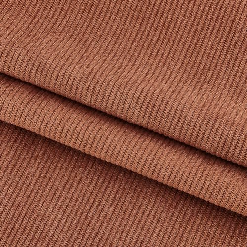 BENECREAT 11 Wales Cord Stoff, 1x1.5m DIY Nähen Handwerk Materialien Cord Polsterung Stoff für Nähen Mantel Shirt Kleid Hose Kostüm Sofa DIY, Sattel braun von BENECREAT