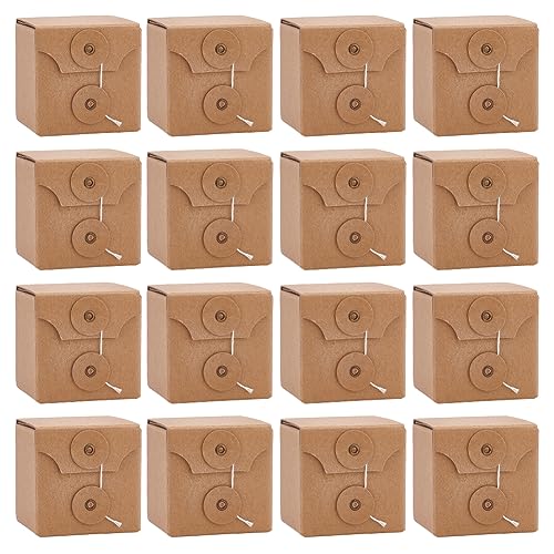 BENECREAT 16 Stück Wellpappe, 7x7x7 cm Quadratische Kraft-Faltschachtel Mit Deckel, Schmuck-Mini-Pappschachtel Zum Verpacken von Geschenken, Versand Und Lagerung BENECREAT 16 Stück Wellpappe, 7x7x7 cm Quadratische Kraft-Faltschachtel Mit Deckel, Schmuck-Mini-Pappschachtel Zum Verpacken von Geschenken, Versand Und Lagerung von BENECREAT