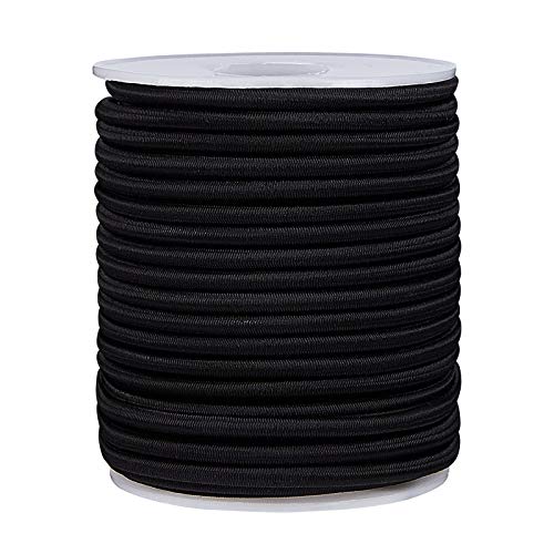 BENECREAT 4mm Schwarze elastische Schnur 20m/22 Yard Stretchfaden Perlenschnur Stoff Crafting String Seil für DIY Crafts Armbänder Halsketten BENECREAT 4mm Schwarze elastische Schnur 20m/22 Yard Stretchfaden Perlenschnur Stoff Crafting String Seil für DIY Crafts Armbänder Halsketten von BENECREAT