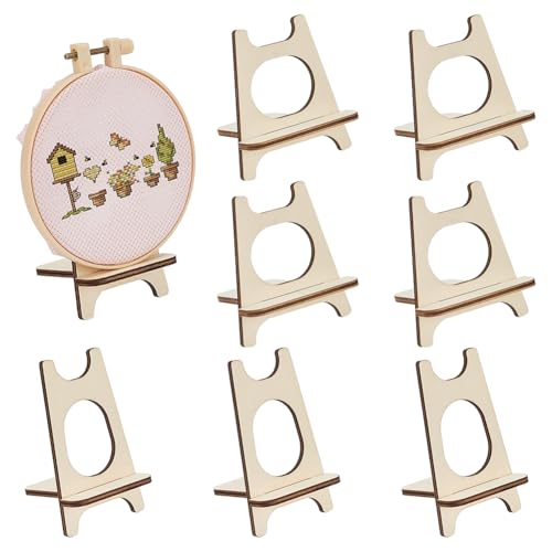 BENECREAT 8 Sets Mini-Staffeleien, 2 Stile, mandelweiß, Holzständer, Tischplatte, Holz-Staffelei für Leinwand, Kunstwerke, Kreuzstich, Stickerei, Heimdekoration BENECREAT 8 Sets Mini-Staffeleien, 2 Stile, mandelweiß, Holzständer, Tischplatte, Holz-Staffelei für Leinwand, Kunstwerke, Kreuzstich, Stickerei, Heimdekoration von BENECREAT