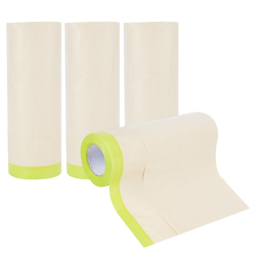 BENECREAT Abdeckpapier, 30 cm X 15m Lackabdeckpapier Mit Selbstklebender Malerpapierrolle Zum Abkleben von Karosserien, Wandverkleidung Und Farbmaskierung von BENECREAT