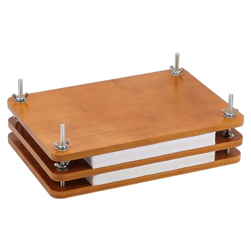 BENECREAT Holzbuchpresse Buchbinden, 28.5x19.6cm Holzbuchbindepresse Tragbare Bindepresse Mit Eisenmutter Für Zu Hause, Schule, Buchbinderbedarf Für Das Büro von BENECREAT