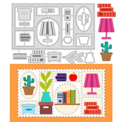 BENECREAT Postal Elements Stanzformen, Kartenherstellung Briefumschlag-Stempelstanzungen, Bücher-Prägeschablonen Für DIY Scrapbooking, Alben, Basteln, Papierkarten, Stanzungen von BENECREAT