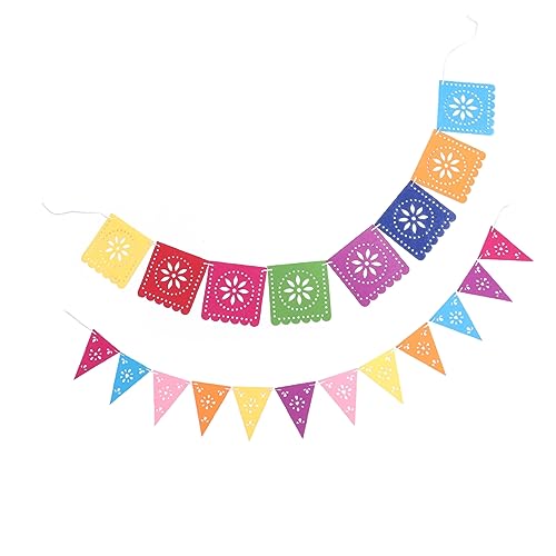BESPORTBLE 2 Sätze Mexikanische Party Dekoration Girlanden aus Filz für Piñata Themenfeiern Hängedekoration für Geburtstagsfeiern Gartenpartys und Sommerfeste BESPORTBLE 2 Sätze Mexikanische Party Dekoration Girlanden aus Filz für Piñata Themenfeiern Hängedekoration für Geburtstagsfeiern Gartenpartys und Sommerfeste von BESPORTBLE