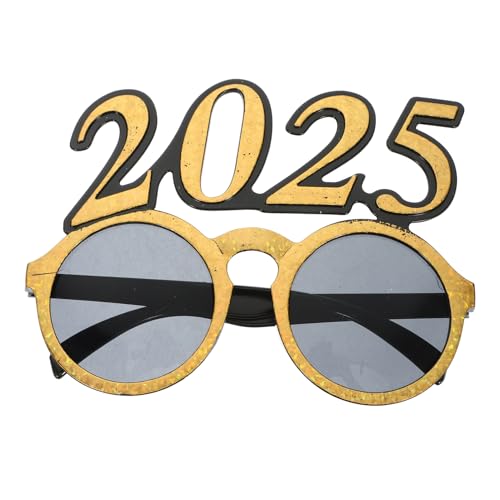 BESPORTBLE 2025 Brille Silvester 2025 Frohes Neues Jahr Brille Partybrille Brille Frohes Neues Jahr Dekorationen 2025 von BESPORTBLE