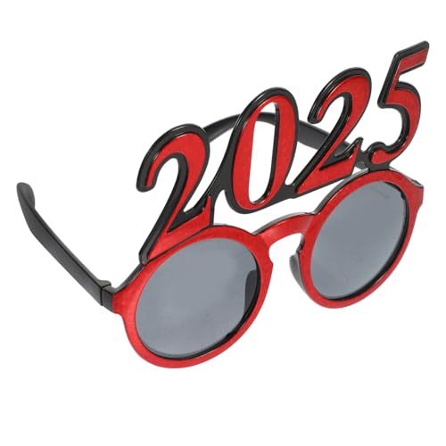 BESPORTBLE 2025 Brille Silvester 2025 Frohes Neues Jahr Brille Partybrille Brille Frohes Neues Jahr Dekorationen 2025 von BESPORTBLE