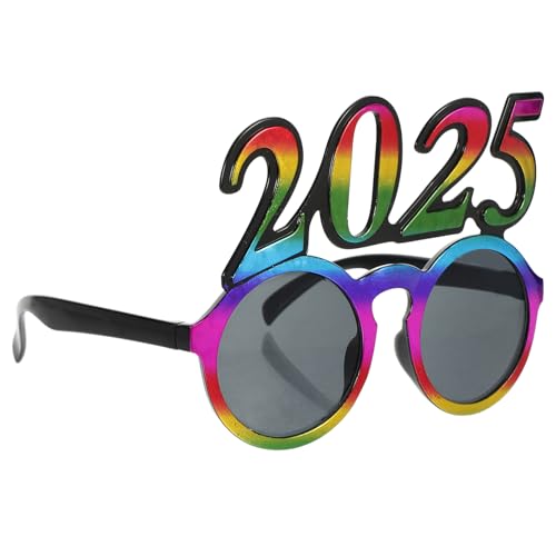 BESPORTBLE 2025 Brille Silvester 2025 Frohes Neues Jahr Brille Partybrille Brille Frohes Neues Jahr Dekorationen 2025 von BESPORTBLE