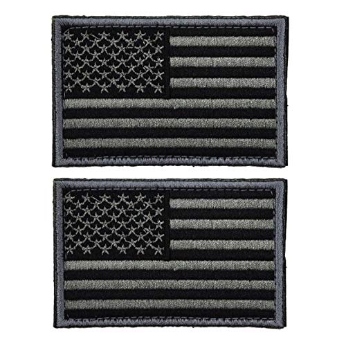 BESPORTBLE 2Pcs Taktische Patches Selbstklebende Amerikanische Flagge Applikation USA Militäruniform Emblem Patches für Rucksäcke Mützen Hüte Jacken Hosen von BESPORTBLE