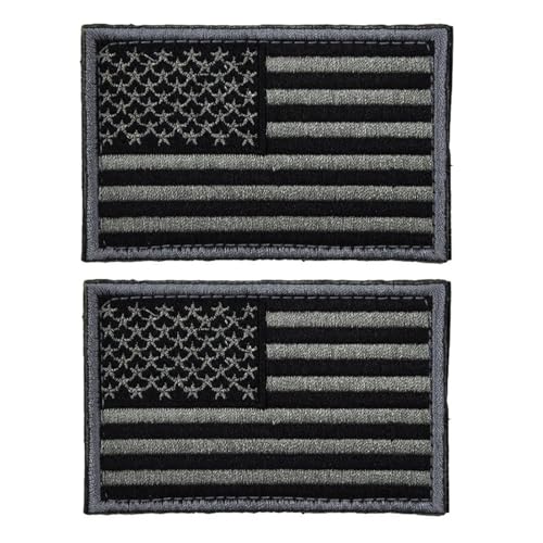 BESPORTBLE 2Pcs Taktische Patches Selbstklebende Amerikanische Flagge Applikation USA Militäruniform Emblem Patches für Rucksäcke Mützen Hüte Jacken Hosen von BESPORTBLE