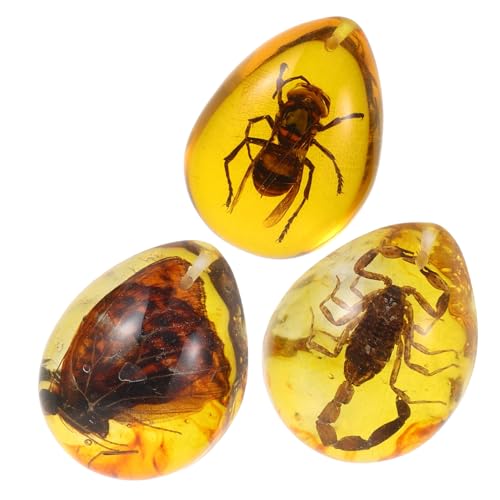 BESPORTBLE 3 Stück Teiliges Insekten Bernstein Künstliches Harz mit Schmetterling Handgefertigt Leicht Langlebig für DIY Schmuck Anhänger Bastelarbeiten und Sammler BESPORTBLE 3 Stück Teiliges Insekten Bernstein Künstliches Harz mit Schmetterling Handgefertigt Leicht Langlebig für DIY Schmuck Anhänger Bastelarbeiten und Sammler von BESPORTBLE