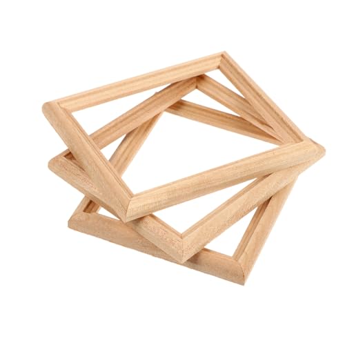 BESPORTBLE 3 Stück Teiliges Miniatur Holz Bilderrahmen Puppenhaus Dekoration Micro Landschaft Modell Detailreich und Langlebig für Puppenhaus Zubehör BESPORTBLE 3 Stück Teiliges Miniatur Holz Bilderrahmen Puppenhaus Dekoration Micro Landschaft Modell Detailreich und Langlebig für Puppenhaus Zubehör von BESPORTBLE