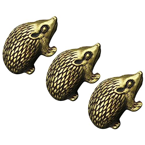 BESPORTBLE 3st Igel-Ornament Gartenschlüssel Igel Plüsch Felsen Rocailles Zur Herstellung Von Armbändern Schildkröte Perlen Für Die Herstellung Von Armbändern Golden Kupfer von BESPORTBLE