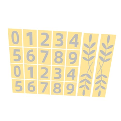 BESPORTBLE 4 Sätze Aufklebernummern zum Basteln reflective sticker house numbers outdoor Briefkasten Reflektierender Nummernaufkleber Post Alarm Buchstaben aufkleben Mailboxnummern für extern von BESPORTBLE