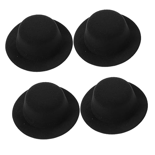 BESPORTBLE 4 Stück Mini Filzhüte Schwarz Kleine DIY Puppenzubehör Schneemann Hüte Bastelmaterialien für Haar und Dekorationsprojekte BESPORTBLE 4 Stück Mini Filzhüte Schwarz Kleine DIY Puppenzubehör Schneemann Hüte Bastelmaterialien für Haar und Dekorationsprojekte von BESPORTBLE