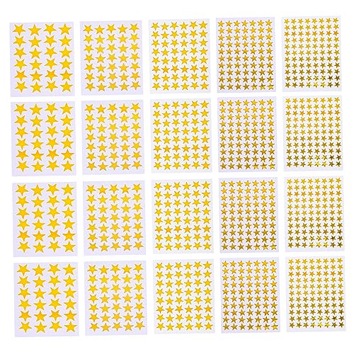 BESPORTBLE 50 Blatt Sternaufkleber für Studenten Selbstklebende Belohnungsaufkleber Goldene Sternförmige Schreibwarenetiketten für Kinder Motivierende Sticker für Klassenzimmer und Basteln BESPORTBLE 50 Blatt Sternaufkleber für Studenten Selbstklebende Belohnungsaufkleber Goldene Sternförmige Schreibwarenetiketten für Kinder Motivierende Sticker für Klassenzimmer und Basteln von BESPORTBLE