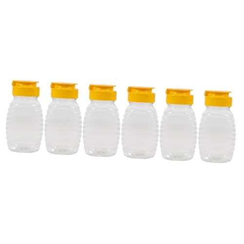 BESPORTBLE 6 Stk Honig-Squeeze-Flasche Honigspender Ketchup-Flasche Honigglas Sirupbehälter gewürzbehälter glasflasche Küchenflaschen Gewürzflaschen zusammendrücken Plastik Wiederverwendbar von BESPORTBLE