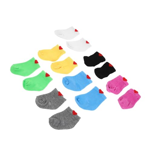 BESPORTBLE 7 Paare Puppensocken Amerikanische Puppe Kleidung Zubehör Bunte Socken Für Anziehen Rollenspiel Vielfalt BESPORTBLE 7 Paare Puppensocken Amerikanische Puppe Kleidung Zubehör Bunte Socken Für Anziehen Rollenspiel Vielfalt von BESPORTBLE