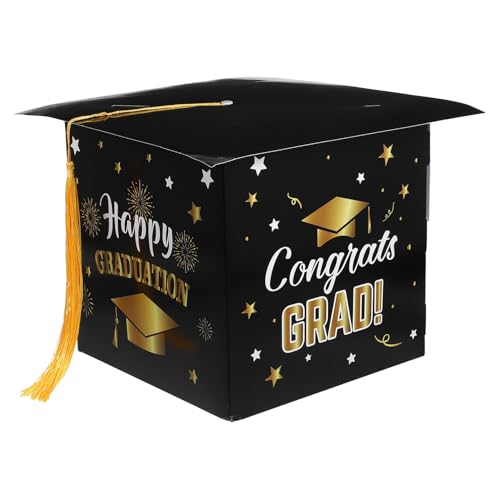 BESPORTBLE Abschlusskartenbox 2025 Abschlussparty Decoration Cardboard Ideal Grad Party Card Box Für Abschlusssaison Und Schulveranstaltungen von BESPORTBLE