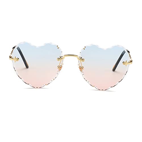 BESPORTBLE Damen Ohne Rahmen Herz Design UV Partybrille Stilvolle Foto Requisite Für Besondere Anlässe Elegante Und Modische Für Damen von BESPORTBLE