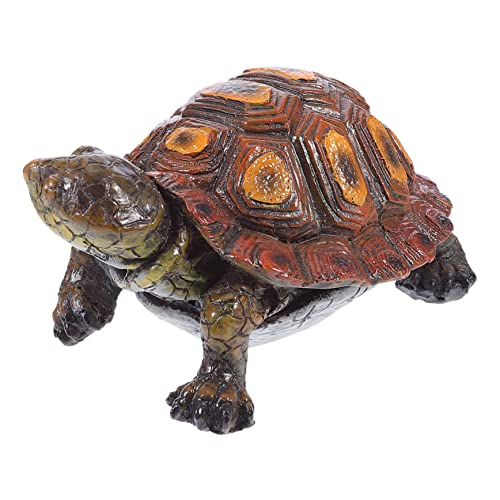 BESPORTBLE Realistische Schildkrötenfigur Aus Kunstharz für Den Garten Innenbereich Schreibtisch-Ornament Dekorative Schildkröten-skulptur von BESPORTBLE