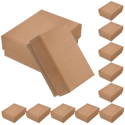 BESPORTBLE Schmuckschatullen Aus Kraftpapier Kleine Geschenkschachteln Für Ohrringe Und Halsketten Schmuckverpackung Für Hochzeit von BESPORTBLE