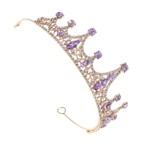 BESPORTBLE Tiara Kristall Krone Für Prinzessinnen – Gotische Diademe in Rot Und Violett - Perfekt Für Geburtstagsfeiern - Hochzeiten Oder Als Barock Schmuck Für Und Erwachsene von BESPORTBLE